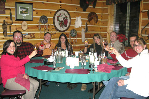 Dinner with guests